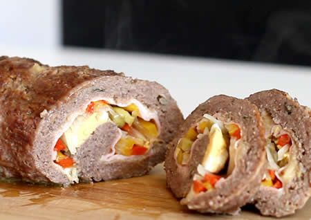 Rocambole de Carne Moída